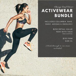 Columbia, Adidas, Nike, DKNY Activewear Bundle